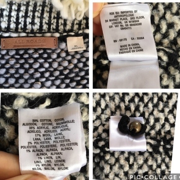 Anthropologie All Roads Cross Country Sweater Vest M/L NWOT - Picture 10 of 10